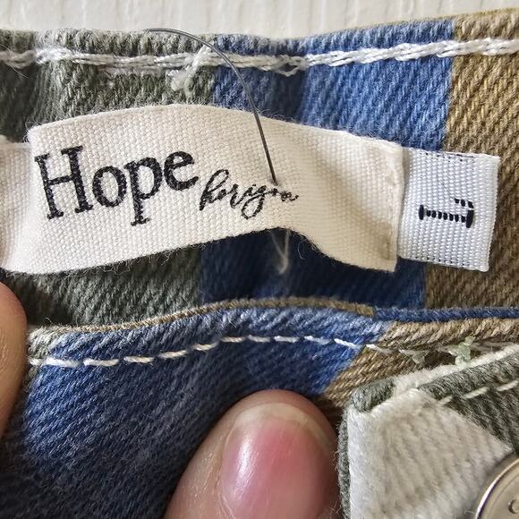 Hope L Bell Bottom Jeans Vintage Style Striped Boho Retro Y2K Hippie 70's Retro - Picture 6 of 14